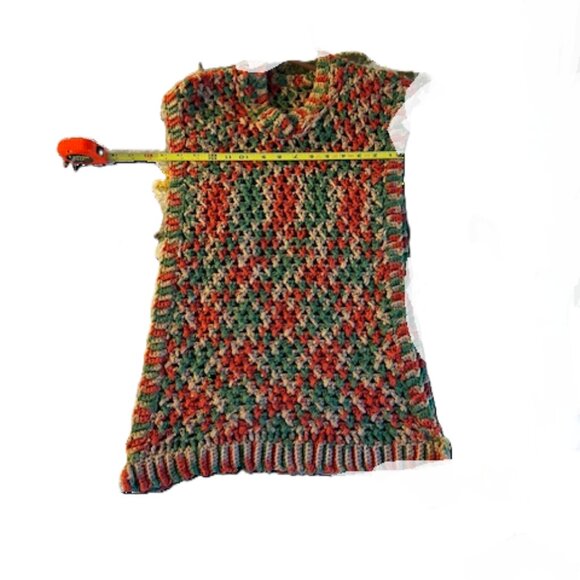 Handcrafted sweatshirt V-neck open sides - Picture 6 of 8